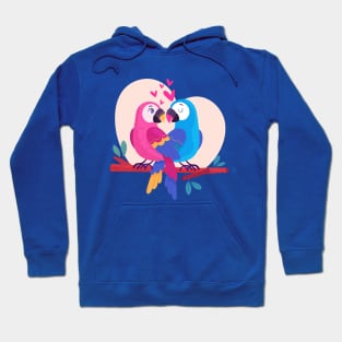 Lovely Parrots Couple Hoodie